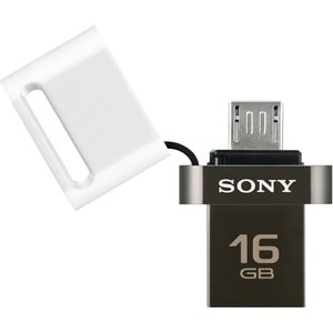 Sony MicroVault USM16SA3 16 GB USB 3.0, Micro USB Flash Drive - White