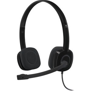 Logitech H151 Kabel Kopfbügel Stereo Headset - Schwarz - Binaural - Ohraufliegend - 20 Hz bis 20 kHz Frequenzgang - 180 cm