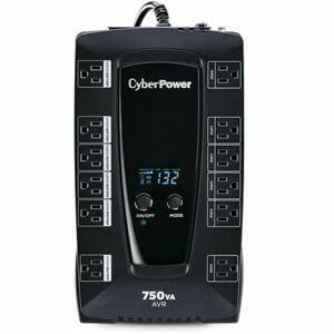 CyberPower AVRG750LCD Intelligent LCD UPS Systems - 750VA/450W, 120 VAC, NEMA 5-15P, Compact, 12 Outlets, LCD, PowerPanel®