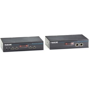 Black Box Dual-Head DisplayPort KVM Extender over CATx - 1 Computer(s) - 1 Remote User(s) - 492 ft Range - 4K - 4096 x 216