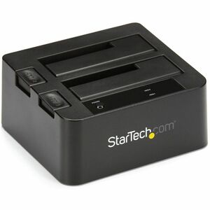 StarTech.com Drive Dock SATA/600 - USB 3.1 Type B Host Interface - UASP Support External - Black - 2 x HDD Supported - 2 x