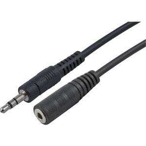 4XEM 15ft 3.5MM Stereo Mini Jack M/F Audio Extension Cable - 15 ft Mini-phone Audio Cable for Audio Device, Headphone, PC,