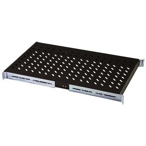Digitus DN-19 TRAY-2-1000SW 1U Rack Shelf - 482.60 mm Rack Width - Black - Steel - 65 kg Maximum Weight Capacity