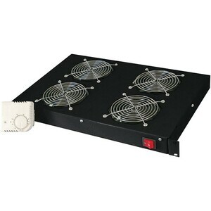 Digitus DN-19 FAN-4-HO-SW Fan Tray - Black - 4 Fan - 482.60 mm Rack Width