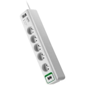 APC by Schneider Electric SurgeArrest PM5T-FR Surge Suppressor/Protector - 5 x CEE 7/5 - 2.30 kVA - 918 J - 230 V AC - 24 