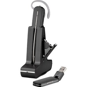 Poly-Hp - La Plantronics Savi 400 Series USB Wireless Headset System - Mono - Wireless - DECT 6.0 - 300 ft - Over-the-ear, Over-the-head, Behind-the-neck - Monaural - Outer-ear - Noise Cancelling Microphone - Noise Canceling
