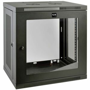 Tripp Lite by Eaton SmartRack 12U Low-Profile Switch-Depth Wall-Mount Small Rack Enclosure, Clear Acrylic Window - For Ser