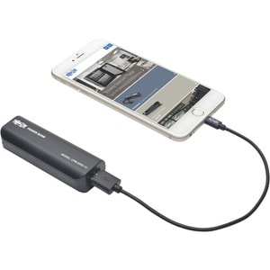 Tripp Lite by Eaton Portable Charger - USB-A, 2600mAh Power Bank, Lithium-Ion, Black - For Smartphone, Tablet PC, e-book R