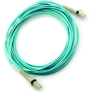 HPE LC to LC Multi-mode OM3 2-Fiber 5.0m 1-Pack Fiber Optic Cable - 5 m Fibre Optic Network Cable for Network Device - Fir