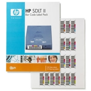 HP SDLT2 BARCODE LABEL PACK - 100 DATA LABELS, 10 CLEANING LABELS