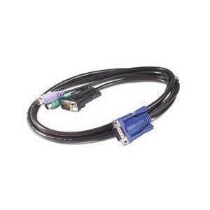 APC by Schneider Electric 1.83 m (PS/2)/VGA KVM Cable - 1 Piece - Cable for KVM Switch - First End: 2 x 6-pin Mini-DIN (PS