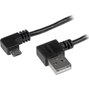 StarTech.com 91cm (3 ft.) Micro-USB Cable with Right-Angled Connectors - M/M - USB A to Micro B Cable - 3ft Right Angle Mi