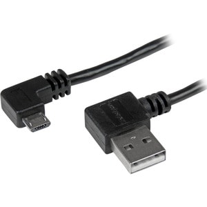 StarTech.com 1,8m (6 ft.) Micro-USB Cable with Right-Angled Connectors - M/M - USB A to Micro B Cable - 6ft Right Angle Mi