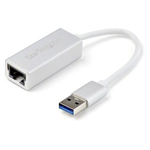 StarTech.com USB 3.0 to Gigabit Network Adapter - Silver - Sleek Aluminum Design for MacBook, Chromebook or Tablet - Nativ