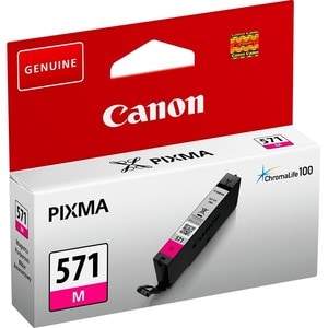 Canon CLI-571M Original Inkjet Ink Cartridge - Magenta - 1 / Pack - 297 Pages