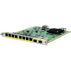 HPE MSR 8-Port 10/100/1000BASE-T / 2-port 1000BASE-X (Combo) Switch HMIM Module - For Switching Fabric, Optical Network, D