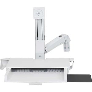 Ergotron StyleView Mounting Arm for Monitor, Keyboard, Mouse, Scanner - White - Height Adjustable - 61 cm (24") Screen Sup