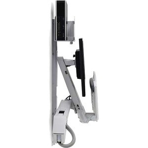 Ergotron StyleView Wall Mount for Monitor, CPU, Keyboard, Mouse, Scanner - White - 61 cm (24") Screen Support - 13.15 kg L