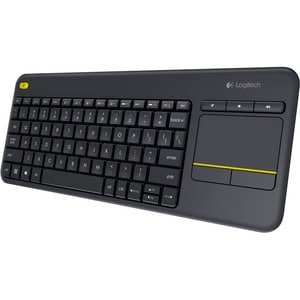 Logitech Wireless Touch Keyboard K400 Plus - Wireless Connectivity - RF - USB Interface - Mute, Volume Up, Volume Down Hot