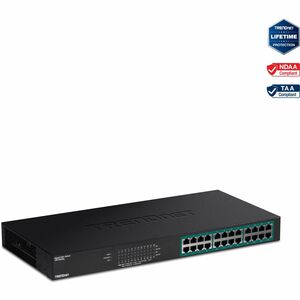 TRENDnet TPE-TG240G 24 Ports Ethernet Switch - Gigabit Ethernet - 10/100/1000Base-T - New - TAA Compliant - 2 Layer Suppor