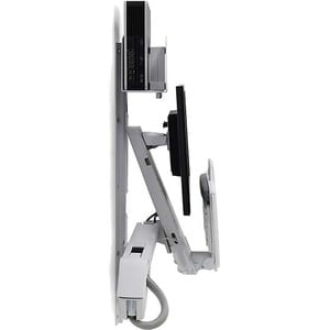 Ergotron StyleView Wall Mount for Monitor, CPU, Keyboard, Mouse, Scanner - White - 61 cm (24") Screen Support - 13.15 kg L
