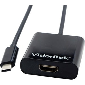 VisionTek USB 3.1 Type C to HDMI Adapter (M/F) - 1 x Type C USB 3.1 USB Male - 1 x HDMI Digital Audio/Video Female - 3840 