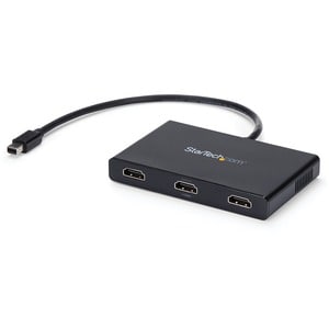 StarTech.com 3-Port Multi Monitor Adapter, Mini DisplayPort to HDMI MST Hub, 3x 1080p, Video Splitter for Extended Desktop