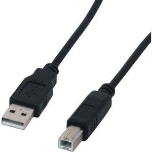 Câble pour transfert de données MCL - 1,80 m USB - pour Hub USB - 2e bout: 1 x USB 2.0 Type B - Male - Noir