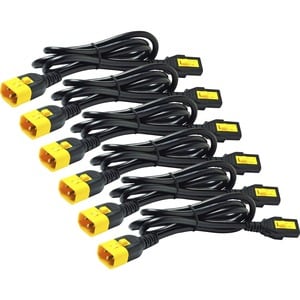 Power Cord Kit (6 ea). Locking. C13 to C14. 1.8m