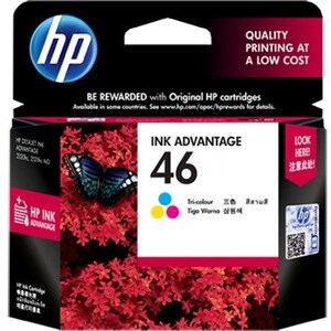 Cartucho de tinta HP 46 Inyección de tinta - Tricolor - Original - Inyección de tinta