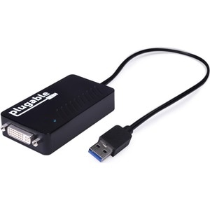 Plugable USB 3.0 to DVI/VGA/HDMI Video Graphics Adapter for Multiple Monitors up to 2048x1152 - Supports Windows 11, 10, 8