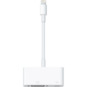 Apple VGA/Proprietary Video Adapter - Lightning Proprietary Connector - 15-pin HD-15 VGA - 1920 x 1080 Supported