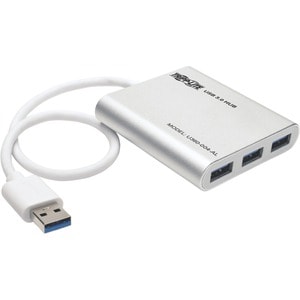 Tripp Lite by Eaton 4-Port Portable USB 3.x (5Gbps) Mini Hub, Aluminum - USB - External - 4 USB Port(s) - 4 USB 3.0 Port(s)