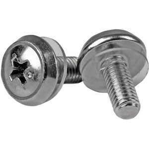 StarTech.com M5 x 12mm - Screws - 100 Pack - M5 Mounting Screws for Server Rack & Cabinet - Mounting Screw - 12 mm - Stain