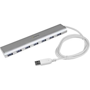 StarTech.com 7-Port USB Hub, USB A to 7x USB-A Ports, USB 5Gbps, Self-Powered, Portable Laptop USB 3.0 Hub Expansion with 