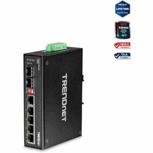 TRENDnet TI-G62 6 Ports Ethernet Switch - Gigabit Ethernet - 1000Base-T, 1000Base-X - New - TAA Compliant - 2 Layer Suppor