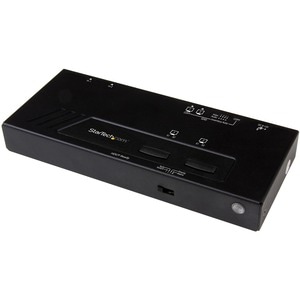 StarTech.com 2x2 HDMI Matrix Switch - 4K with Fast Switching, Auto-Sensing and Serial Control - Automatically switch betwe