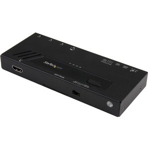 StarTech.com 4-Port HDMI Automatic Video Switch - 4K 2x1 HDMI Switch with Fast Switching, Auto-Sensing and Serial Control 