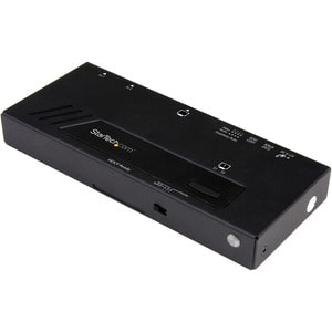 StarTech.com 2-Port HDMI Automatic Video Switch - 4K 2x1 HDMI Switch with Fast Switching, Auto-Sensing and Serial Control 