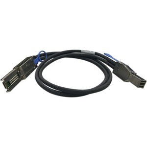 QNAP CAB-SAS10M-8644-8088 1 m Mini-SAS Data Transfer Cable - First End: 1 x SFF-8644 Mini-SAS HD - Second End: 1 x SFF-808