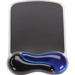 Kensington Duo Gel Mouse Wristrest Wave - Black, Blue