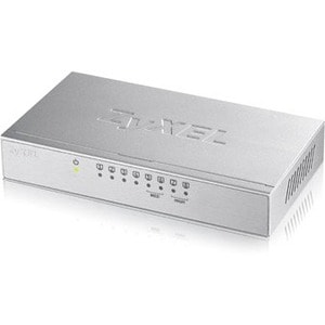 Conmutador Ethernet ZYXEL  GS-108B v3 8 - Gigabit Ethernet - 10/100/1000Base-T - 2 Capa compatible - Par trenzado - De Esc