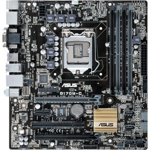 Asus Q170M-C Desktop Motherboard - Intel Q170 Chipset - Socket H4 LGA-1151 - Micro ATX - 64 GB DDR4 SDRAM Maximum RAM - DI