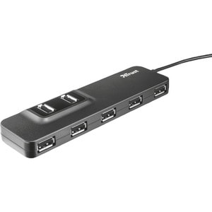 Trust Oila USB Hub - USB - External - 7 Total USB Port(s) - 7 USB 2.0 Port(s) - PC, Mac