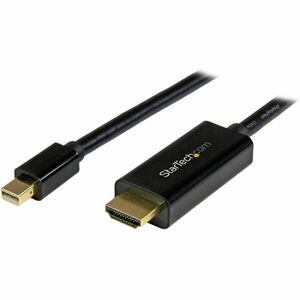 StarTech.com 6ft (2m) Mini DisplayPort to HDMI Cable, 4K 30Hz Video, Mini DP to HDMI Adapter/Converter Cable, mDP to HDMI 