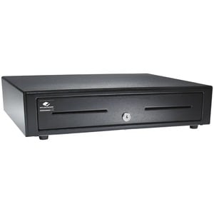 apg Genesis 1616 Cash Drawer - 4 Bill - 8 Coin - 2 Media Slot - Stainless Steel, Plastic - Black - 109.2 mm Height x 411.5