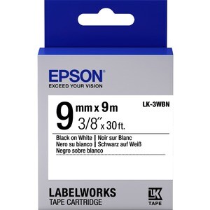 Etikettenband Epson - 9 mm Breite - Weiß