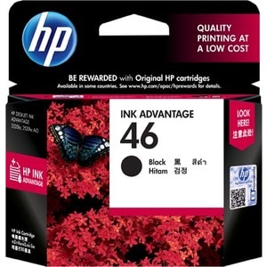 HP 46 Original Inkjet Ink Cartridge - Black Pack - 1500 Pages