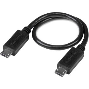 StarTech.com 20cm 8in. USB OTG Cable - Micro USB to Micro USB - M/M - USB OTG Mobile Device Adapter Cable - 8 inch - Cable