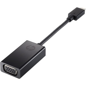 HP USB/VGA Videokabeladapter - Cable for Videogerät, Projektor, TV, Notebook, Tablet-PC, Monitor - Schwarz